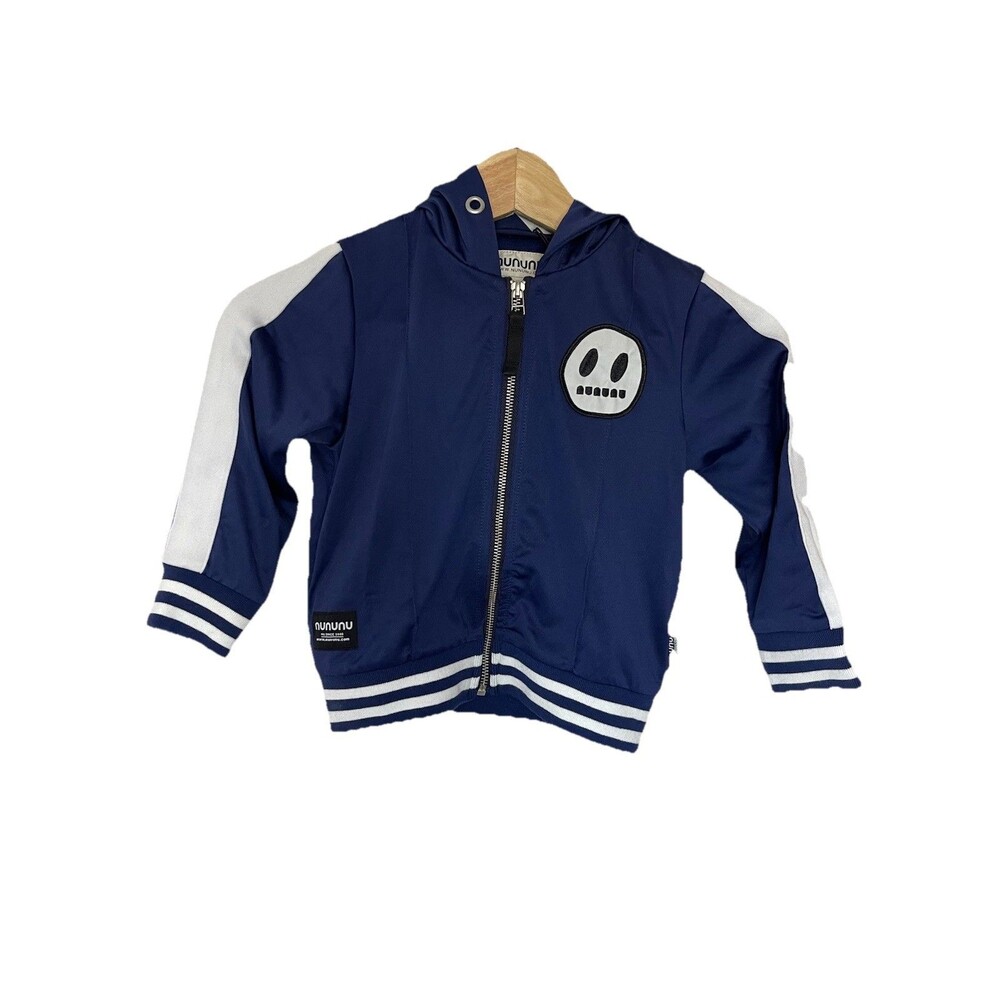 Nununu Boys 3-4years Navy Blue Track Suit Jacket Zip Up NEW